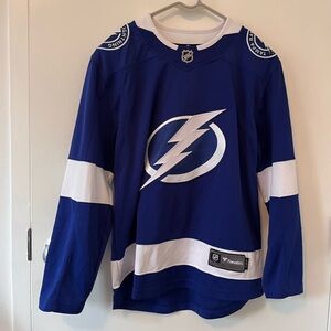 Tampa Bay Lightning Fanatics Breakaway Home Jersey Blue Men’s Size S